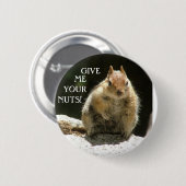 Geef me je noten ronde button 5,7 cm (Voorkant /achterkant)