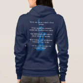 "Geef me je tired, je armen" Vrijheidsgedicht Hoodie (Achterkant)