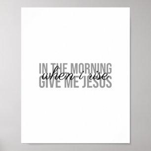 Geef me jesus (vrolijke citaten aan god) poster
