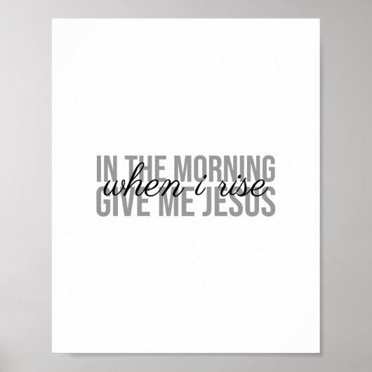 Geef me jesus (vrolijke citaten aan god) poster (Voorkant)