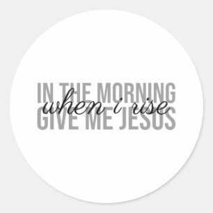 Geef me jesus (vrolijke citaten aan god) ronde sticker