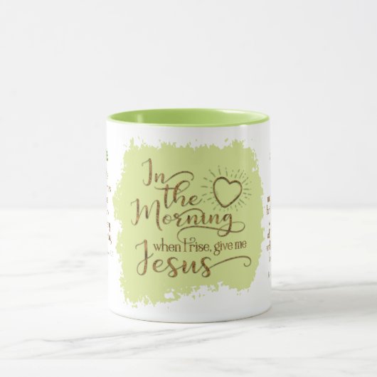 "Geef me Jezus" 11oz Combo Mok (Limoen) (Midden)