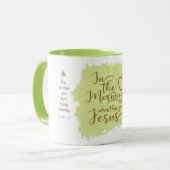 "Geef me Jezus" 11oz Combo Mok (Limoen) (Voorkant links)