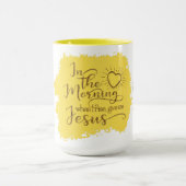 "Geef me Jezus" 15 oz Combo Mok (geel) (Midden)