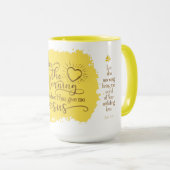 "Geef me Jezus" 15 oz Combo Mok (geel) (Voorkant rechts)