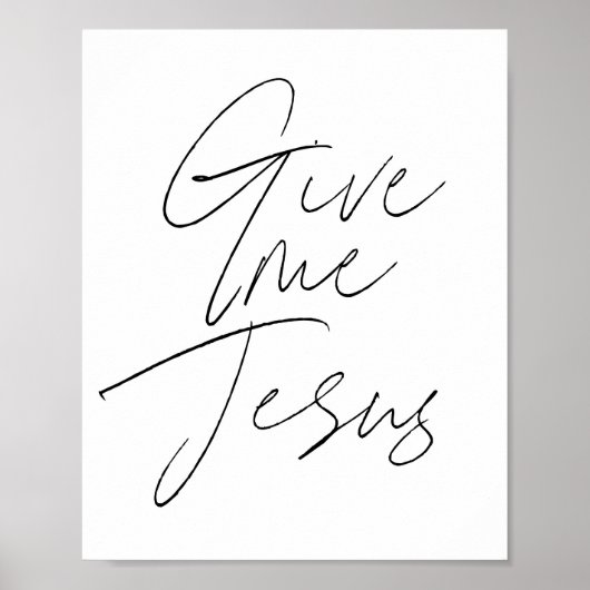 Geef me Jezus Script Poster (Voorkant)