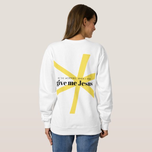 Geef me Jezus Sweatshirt (Achterkant volledig)