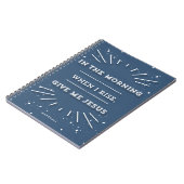 Geef me Jezus Typografisch Gepersonaliseerd Devoti Notitieboek (Linkerzijde)