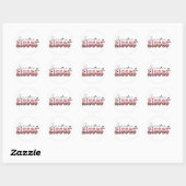 Geef me Kisses Ronde Sticker (Vel)