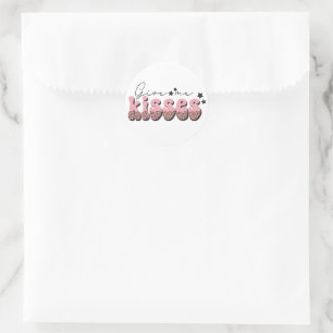 Geef me Kisses Ronde Sticker