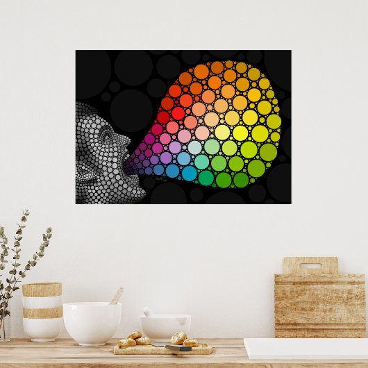 Geef me kleuren poster (Keuken)