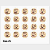 Geef me koekjes ronde sticker (Vel)