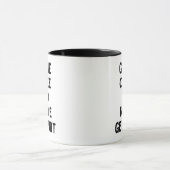 Geef me koffie en niemand raakt gewond mok (Midden)