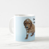Geef me koffie! Goldendoodle Mok (Voorkant links)