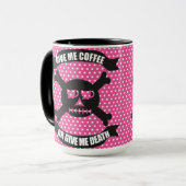 Geef me koffie of geef me de dood mok (Voorkant links)