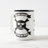 Geef me koffie of geef me de dood mok (Voorkant links)