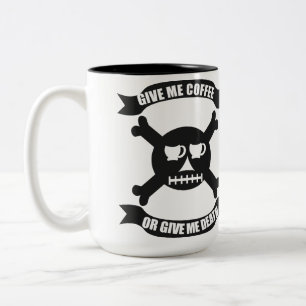 Geef me koffie of geef me de dood mok