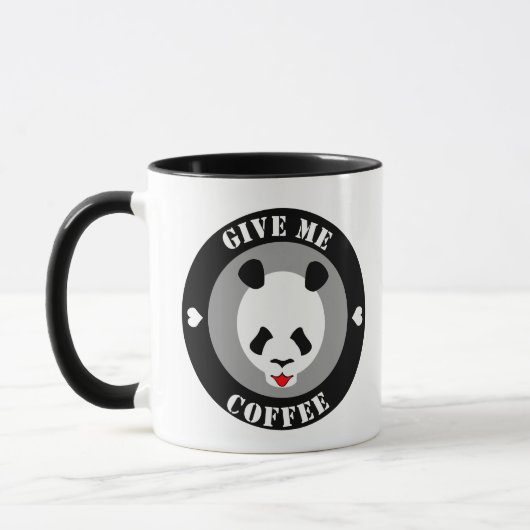 Geef me koffie Panda Mok (Links)