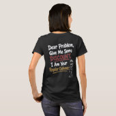 "Geef me korting" Grappige Klacht van Klant T-shirt (Achterkant volledig)