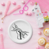 Geef me kracht papieren bordje (Feest)