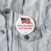 GEEF ME LIBERTY NIET HILLARY RONDE BUTTON 7,6 CM (In situ)