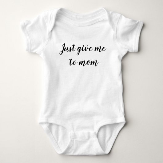 Geef me maar aan mama romper (Voorkant)