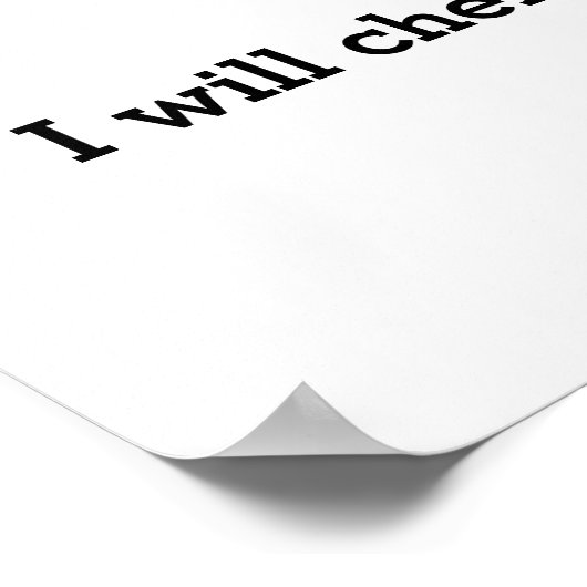 GEEF ME MIJN SON-gedicht Poster (Hoek)