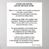 GEEF ME MIJN SON-gedicht Poster (Voorkant)