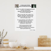 GEEF ME MIJN SON-gedicht. Poster (Keuken)