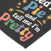 Geef me mijn taart en vertel me dat ik Thanksgivi Korte Tafelloper (Hoek)