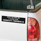 Geef me niet de schuld... bumpersticker (Op Truck)
