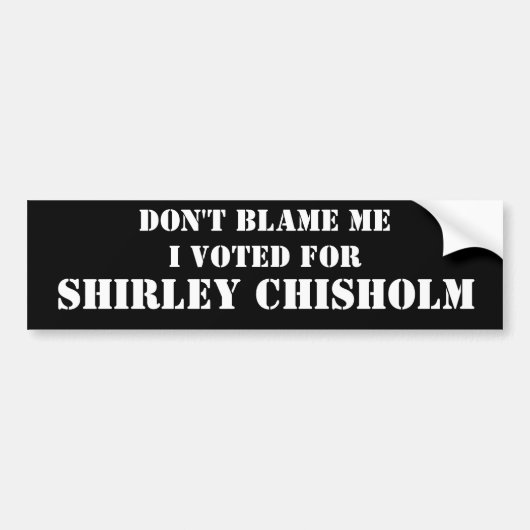 Geef me niet de schuld... bumpersticker (Voorkant)