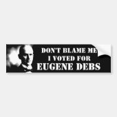 Geef me niet de schuld... bumpersticker (Voorkant)