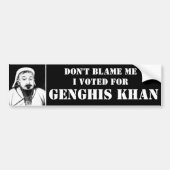 Geef me niet de schuld... bumpersticker (Voorkant)