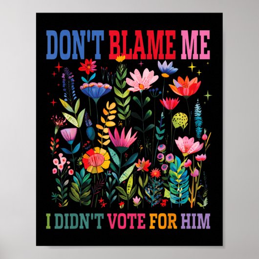 Geef me niet de schuld dat ik niet op hem heb gest poster (Voorkant)