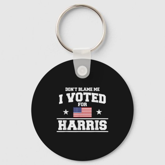 Geef me niet de schuld dat ik op Harris heb gestem Sleutelhanger (Voorkant)