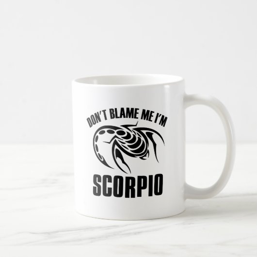 Geef me niet de schuld dat ik Scorpio ben Koffiemok (Rechts)