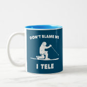 Geef me niet de schuld dat ik Tele Tweekleurige Koffiemok (Links)