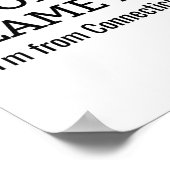 Geef me niet de schuld dat ik uit Connecticut kom Poster (Hoek)