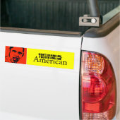 Geef me niet de schuld dat ik voor de Amerikaan he Bumpersticker (Op Truck)