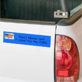 Geef me niet de schuld!I v... Bumpersticker (Op Truck)