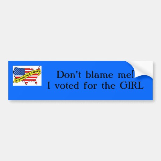 Geef me niet de schuld!I v... Bumpersticker (Voorkant)