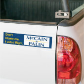 Geef me niet de schuld. Ik heb goed gestemd. Bumpersticker (Op Truck)