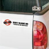 Geef me niet de schuld, ik heb voor de Amerikanen  Bumpersticker (Op Truck)