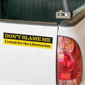 Geef me niet de schuld van Bumpersticker (Op Truck)