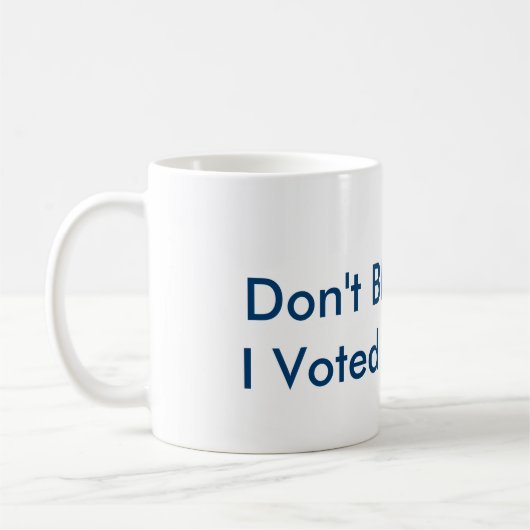 Geef me niet de schuld van mijn Mok! Koffiemok (Links)