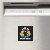 Geef me nu bier Grappige kat drinkende humor  Magneet (Insitu (Vaatwasser))