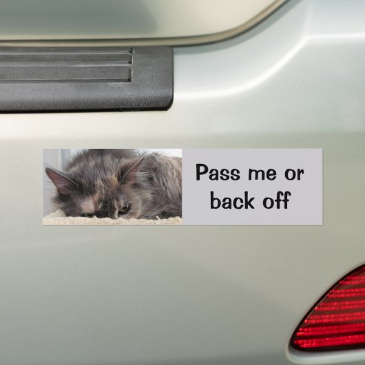 Geef me of ga terug van de auto bumpersticker (Op auto)