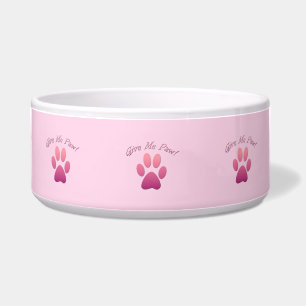 Geef me Paw - roze Voerbakje