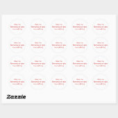 Geef me Romance of geef me niets-sticker Ronde Sticker (Vel)